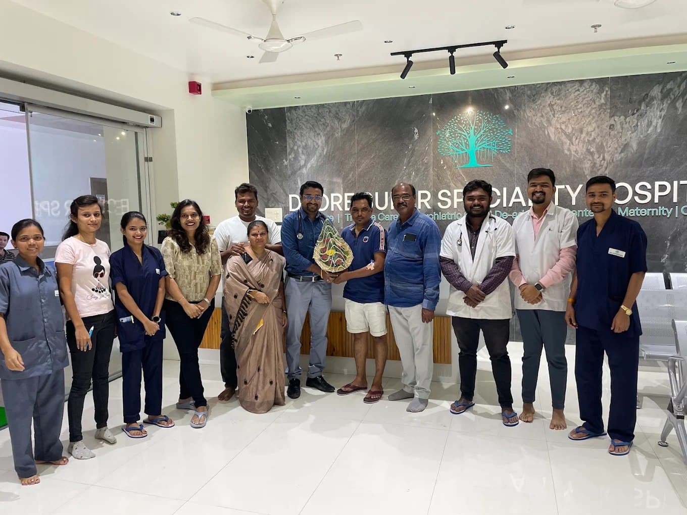 Dr. Gaurav Deore alongside dedicated nursing and pediatric healthcare team